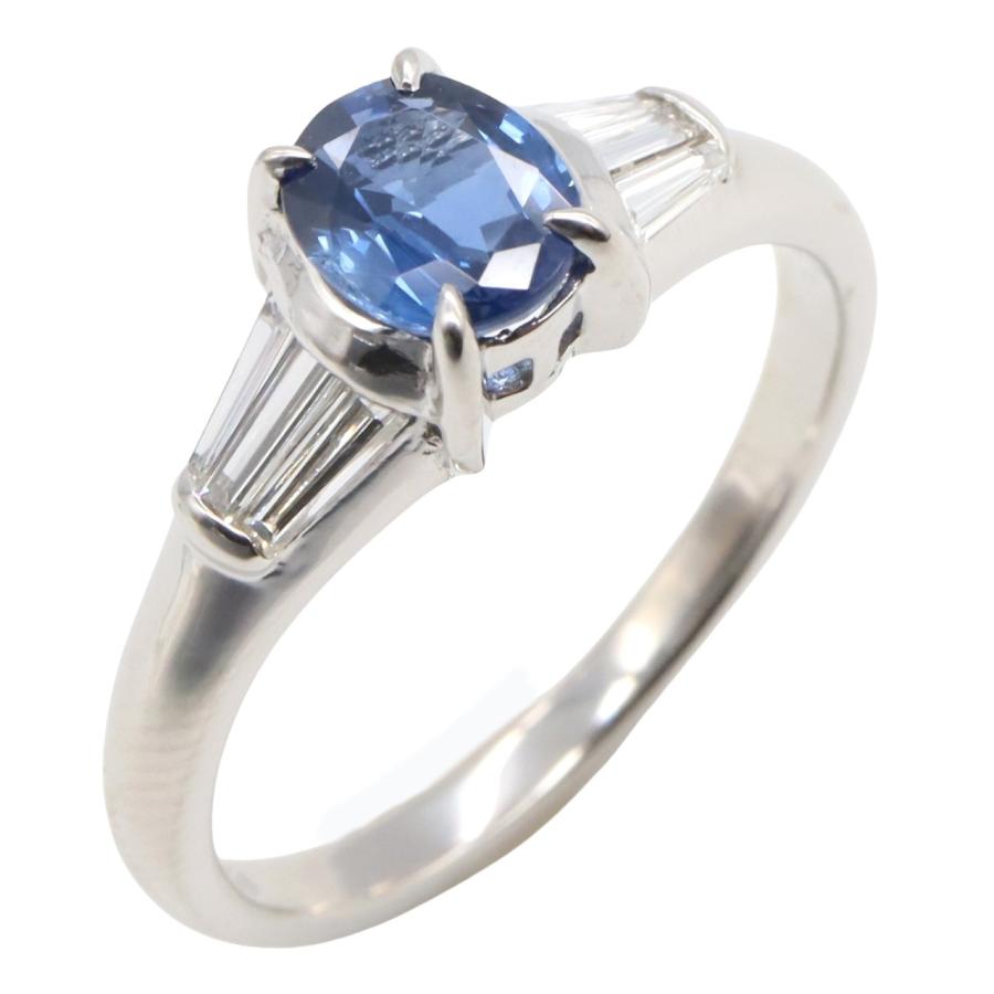 ジュエリー ブルーサファイア ダイヤモンド リング ブランドオフ