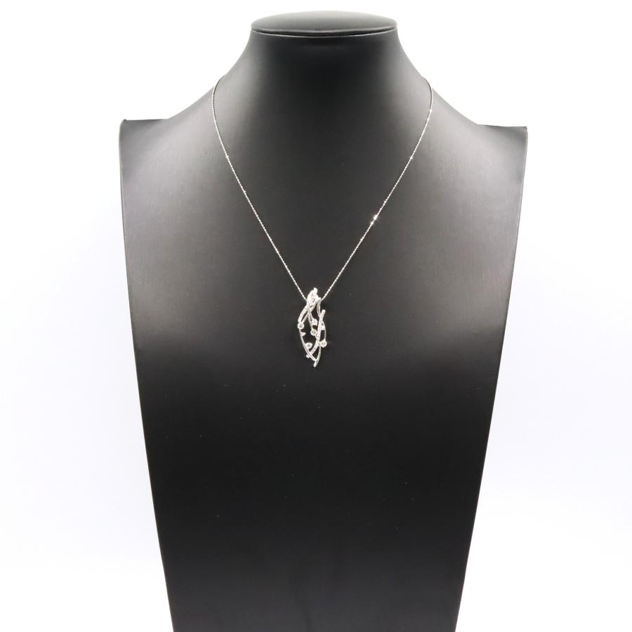 ジュエリー ダイヤ ネックレス ブランドオフ JEWELRY K18WG（ホワイト