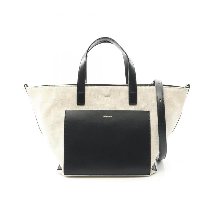 美品　ジルサンダー　キャンバストートバッグ　 JIL SANDER - 新作 個数限定人気完売 タグ付き ジルサンダー