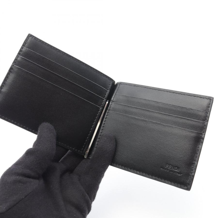 FENDI（フェンディ） カードケース グレーファブリック マネークリップ