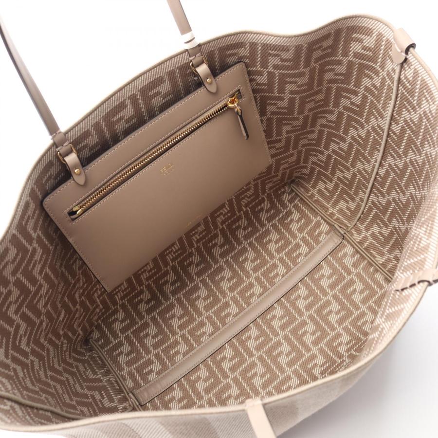 FENDI（フェンディ） LARGE ROLL ブランドオフ キャンバス トート