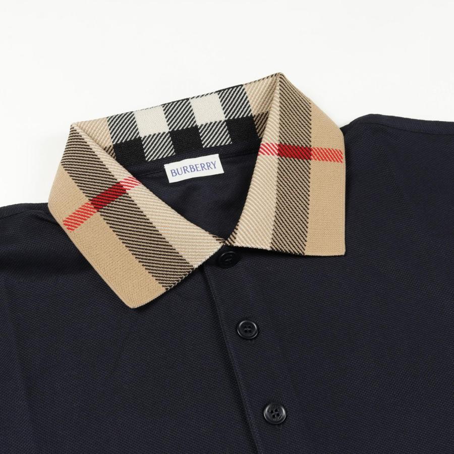 BURBERRY（バーバリー） 襟チェック ポロシャツ ブランドオフ コットン