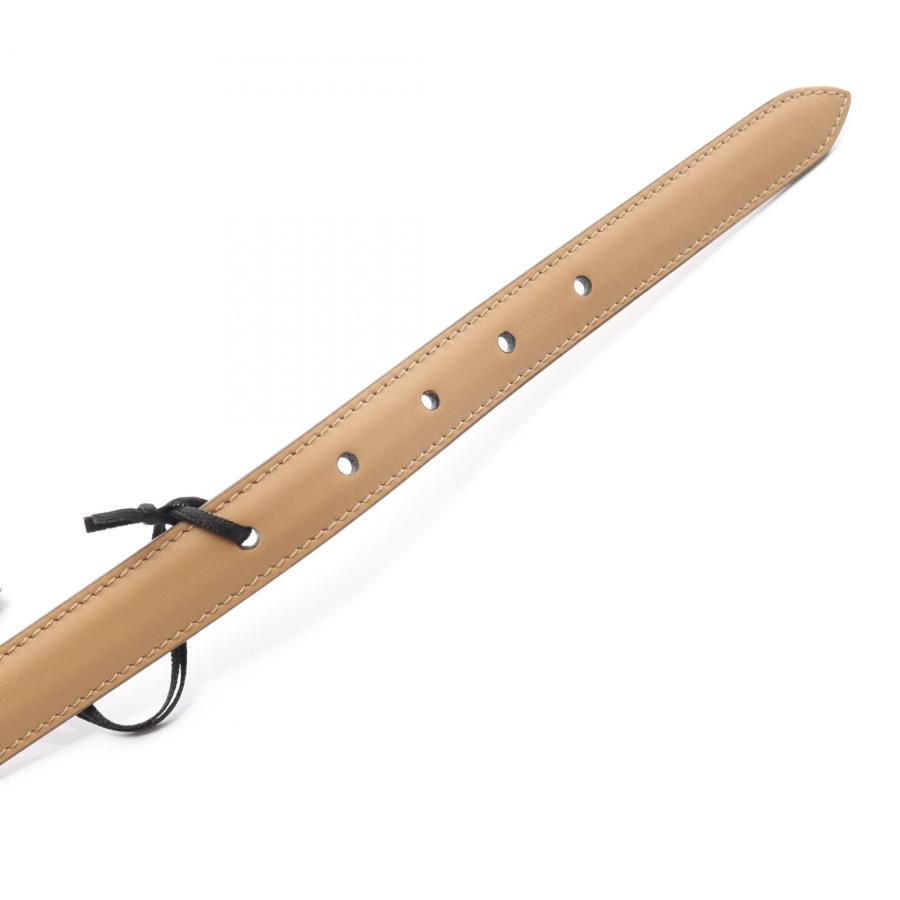 FENDI（フェンディ） FFロゴ ブランドオフ レザー ベルト レザー