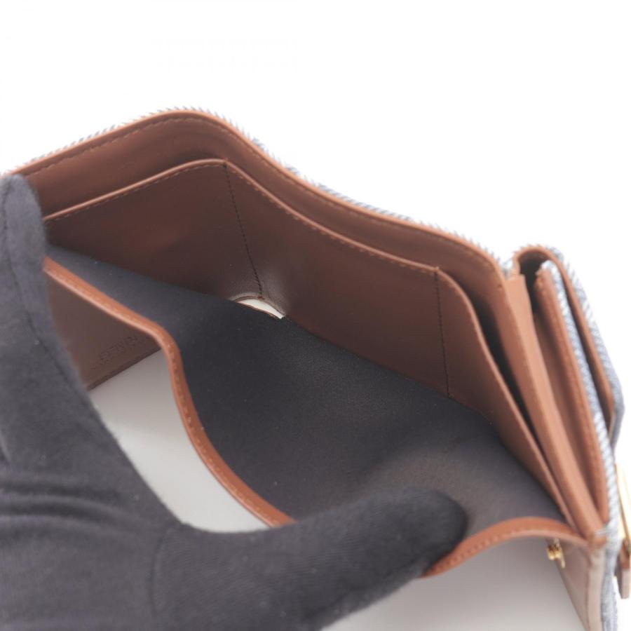爆買 フェンディ バゲット ズッカ ブランドオフ FENDI キャンバス 三つ折り財布 ジャガード レディースの画像
