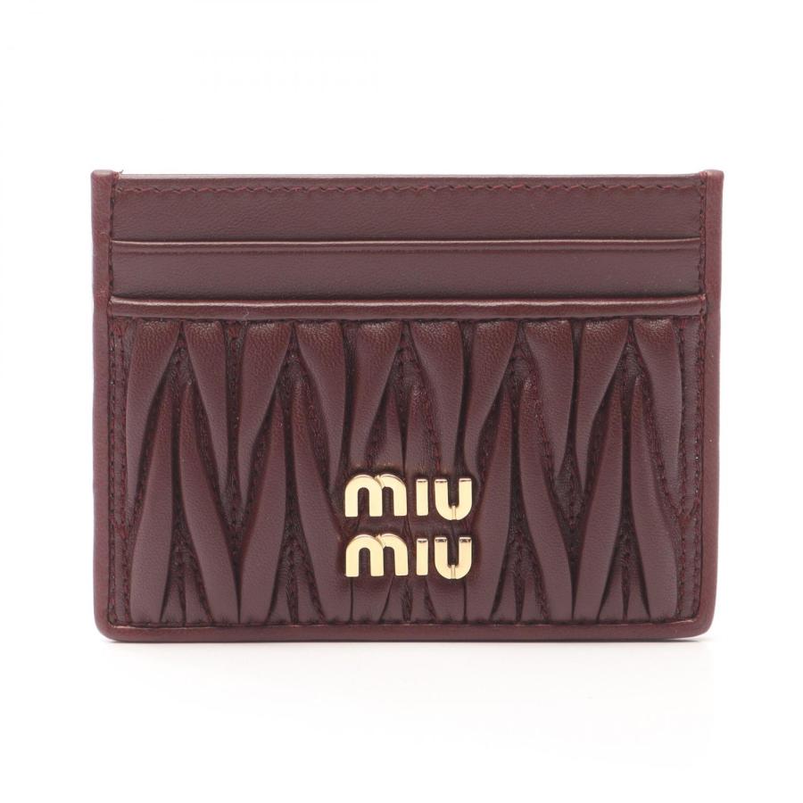 ミュウ MATELASSE'MIU マテラッセ ブランドオフ Miu レザー カード