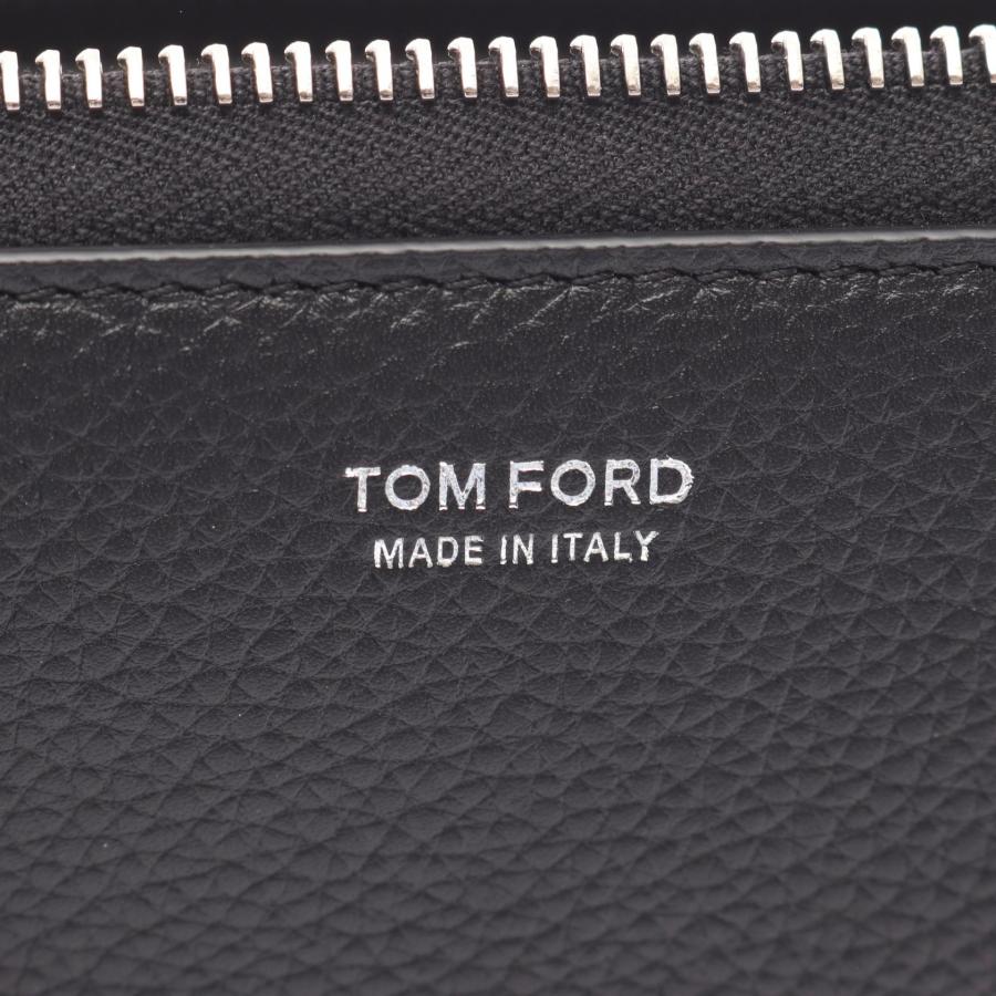 トムフォード ブランドオフ TOM FORD レザー ラウンド長財布 レザー メンズの画像