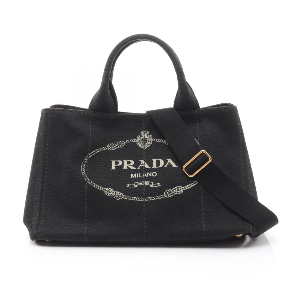 最終値下げ！PRADA カパナ　キャンバス　黒 PRADA（プラダ） CANAPA カナパ ブランドオフ キャンバス トートバッグ
