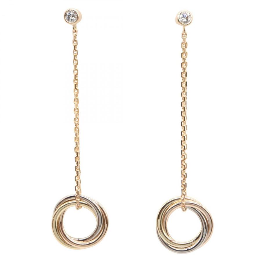 Cartier（カルティエ） トリニティ ダイヤ ピアス 2PD ブランドオフ