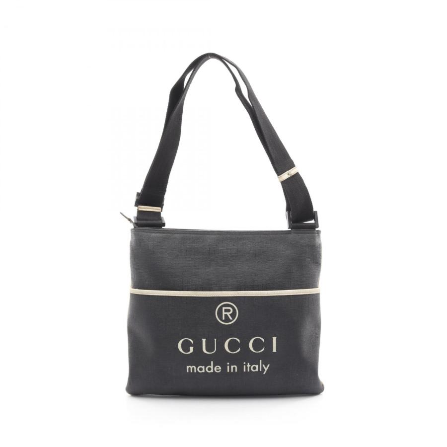 グッチ メッセンジャーバッグ レザー PVC A4可 GG柄 ブラック GUCCI（グッチ） メッセンジャーバッグ ショルダーバッグ ブランドオフ