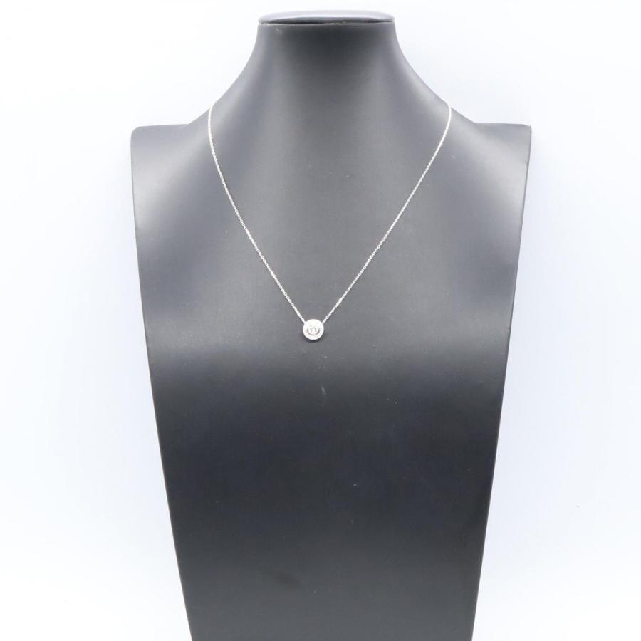 カルティエ ダムール ネックレス パヴェダイヤ ブランドオフ CARTIER K18WG（ホワイトゴールド） ネックレス 75_4