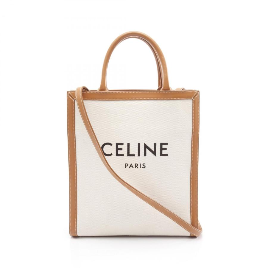 最終値下げ⭕️美品CELINE セリーヌ キャンバス トートバッグ カバ スモール CELINE（セリーヌ） スモール バーティカル カバ ブランドオフ
