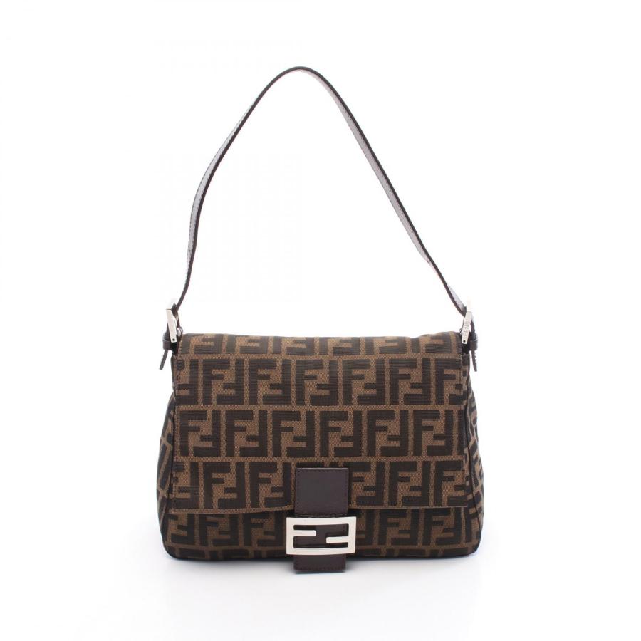 保存袋付き✨FENDI マンマバケット ズッカ柄 ショルダーバッグ キャンバス FENDI（フェンディ） マンマバケット ズッカ ブランドオフ キャンバス