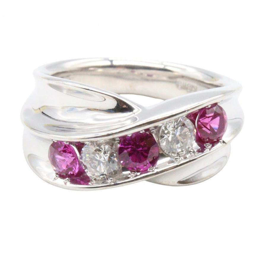 ジュエリー ルビー ダイヤモンド リング ブランドオフ JEWELRY K18WG 