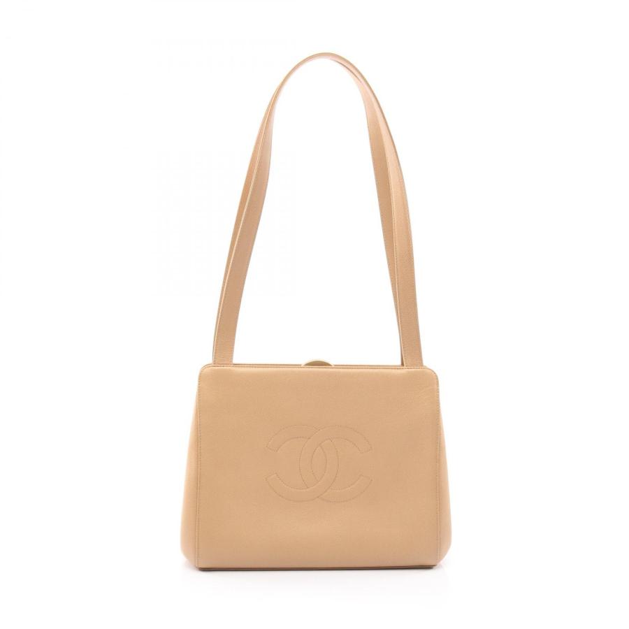 CHANEL（シャネル） デカココマーク ブランドオフ キャビアスキン(グレ 