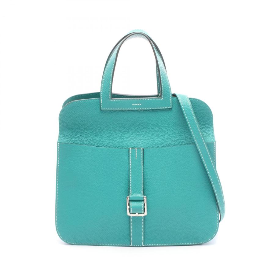 エルメス HERMES アルザン31 ヴェールヴェローヌ ハンドバッグ バッグ トリヨンクレマンス トリヨンクレマンス レディース グリーン系 066777CK 【中古】 HERMES（エルメス） アルザン31 ヴェールヴェローヌ ブランドオフ