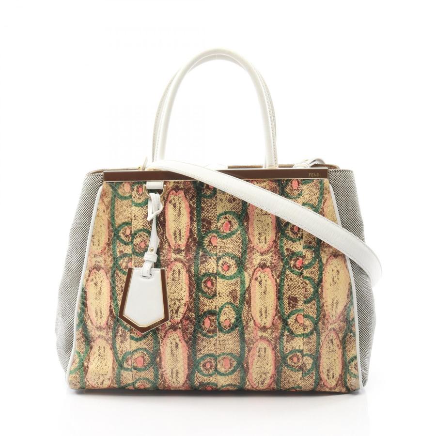 FENDI トゥージュール バッグ キャンバス/レザー FENDI（フェンディ） 2JOURS トゥージュール ブランドオフ