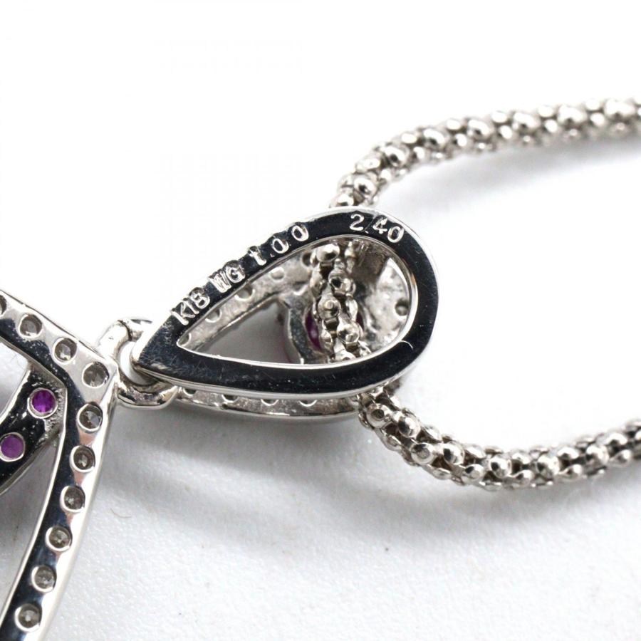 ジュエリー ルビー ダイヤモンド ネックレス ブランドオフ JEWELRY 