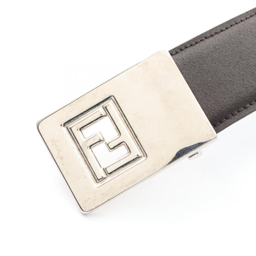 【新品・未使用品】FENDI レザーベルト FF金具 傷あり FENDI（フェンディ） FFロゴ ブランドオフ レザー ベルト 中古 メンズ