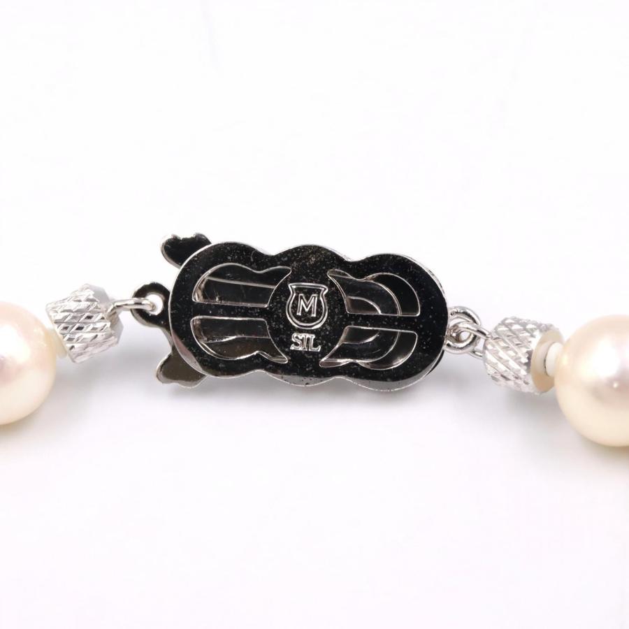 ミキモト パール ネックレス ブランドオフ MIKIMOTO シルバー925 
