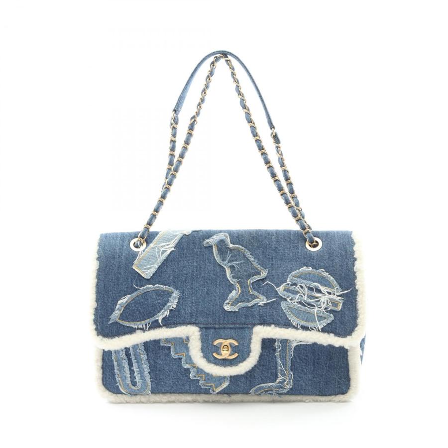【CHANEL】デニムショルダーバッグ CHANEL（シャネル） エジプトライン ブランドオフ デニム ショルダー