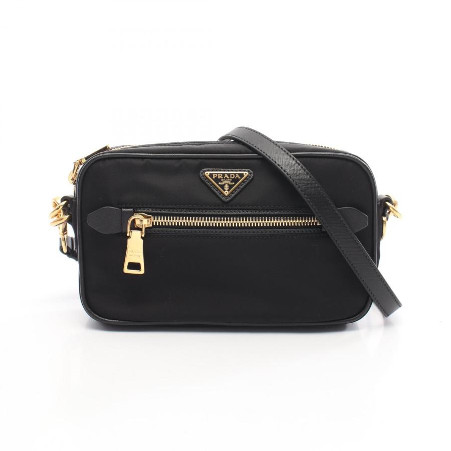 プラダ PRADA TESSUTO + SAFFIAN ショルダーバッグ バッグ ナイロン サフィアーノレザー レディース ブラック系 BT0773 【中古】 PRADA（プラダ） TESSUTO + SAFFIAN ブランドオフ ナイロン ショルダー