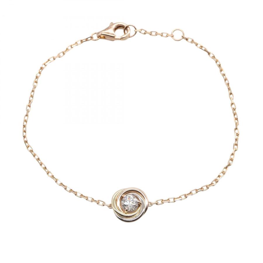 K*G様 Cartier 18Kゴールドプラチナトリニティブレスレット Cartier - カルティエ Cartier トリニティ ブレスレット 19cm K18 YG