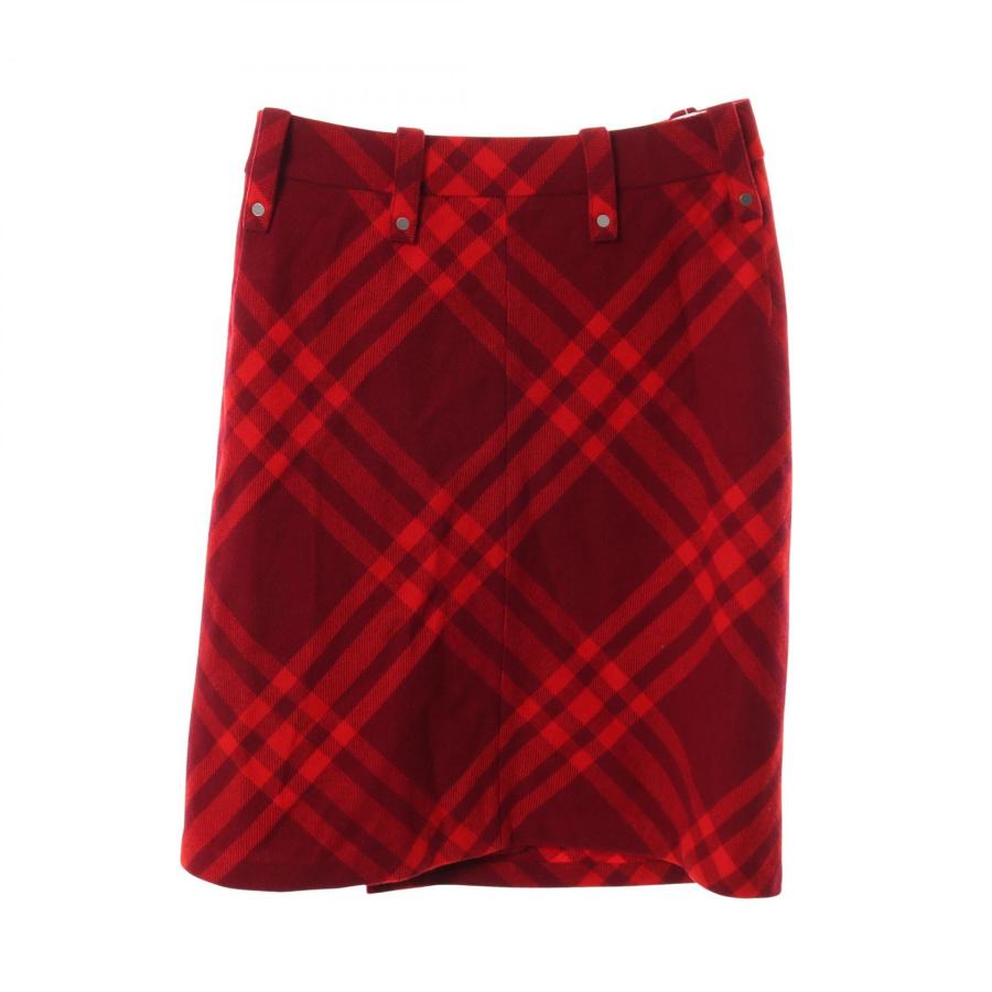 BURBERRY（バーバリー） チェック ブランドオフ ウール スカート 中古