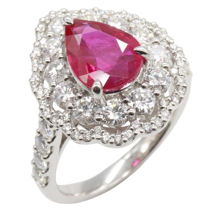 ジュエリー ルビー ダイヤモンド リング ブランドオフ JEWELRY Pt900 