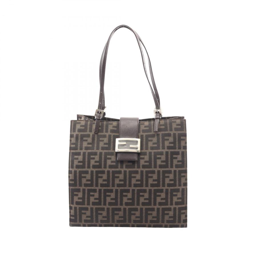 FENDI（フェンディ） ズッカ ブランドオフ キャンバス トートバッグ