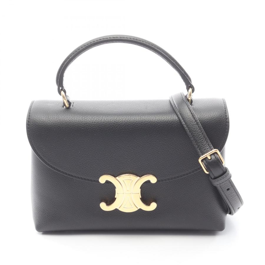 CELINE（セリーヌ） ティーン ニノ ブランドオフ レザー ハンドバッグ