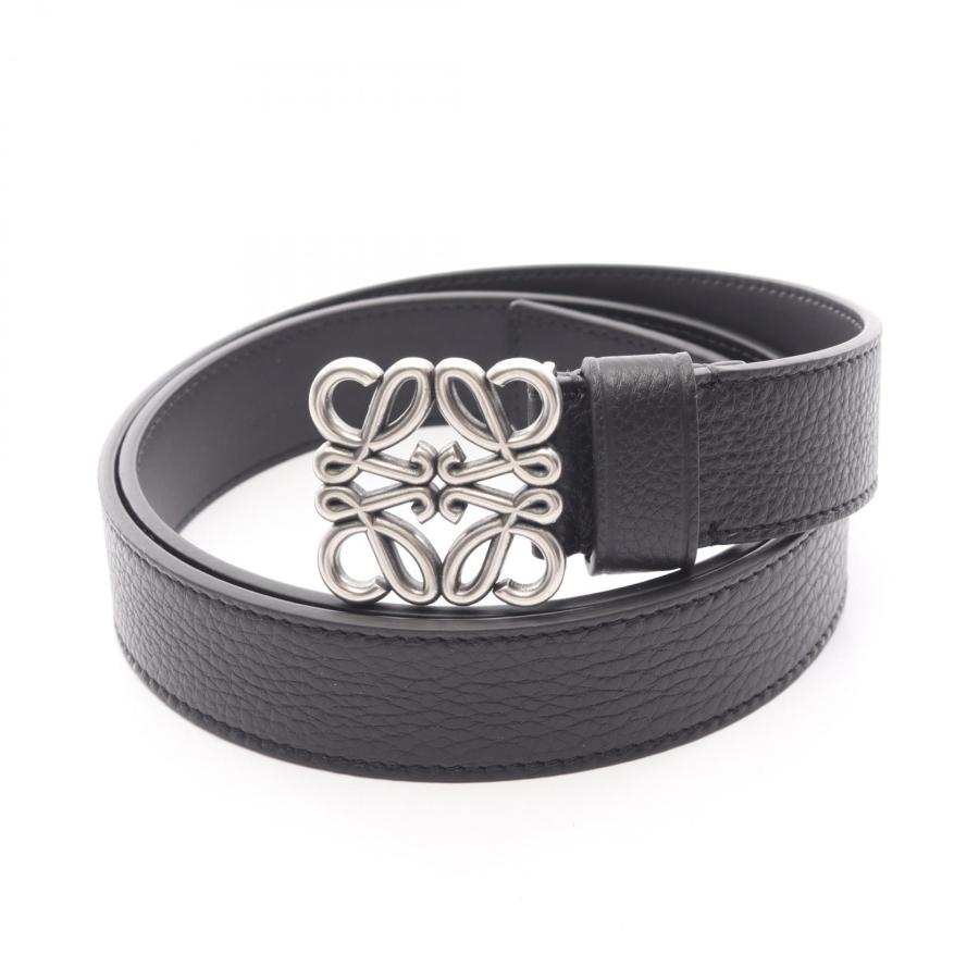 LOEWE（ロエベ） チャンキー アナグラム ブランドオフ レザー ベルト