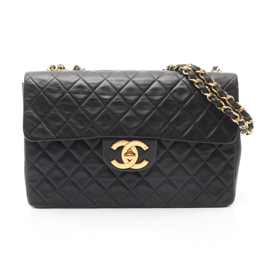 シャネル CHANEL デカマトラッセ34 ショルダーバッグ バッグ ラムスキン（羊革） レディース ブラック系 【中古】 CHANEL（シャネル） デカマトラッセ34 ブランドオフ ラムスキン（羊革