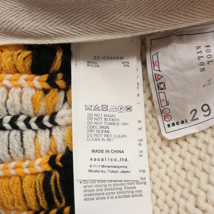 sacai（サカイ） Nordic Knit Pullover ブランドオフ ウール ニット