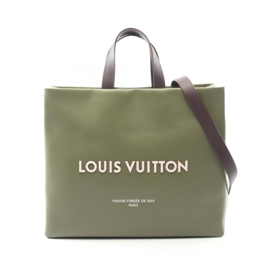 新品未使用LouisVuitton ショッパートートMM グリーン　ルイヴィトン LOUIS VUITTON（ルイ・ヴィトン） ショッパー トート MM ブランドオフ