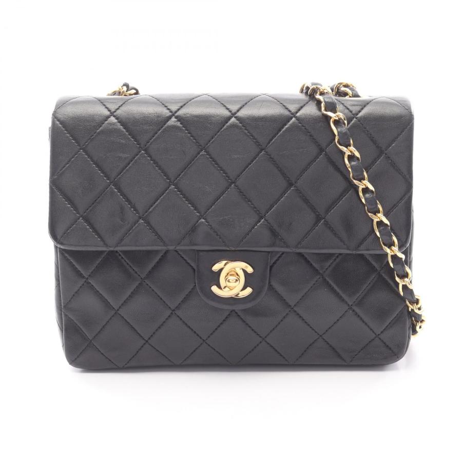 シャネル CHANEL ミニマトラッセ20 ショルダーバッグ バッグ ラムスキン（羊革） レディース ブラック系 【中古】 CHANEL（シャネル） ミニマトラッセ20 ブランドオフ ラムスキン（羊革
