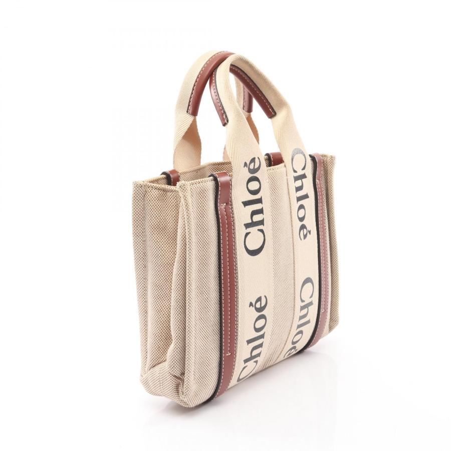 Chloe（クロエ） WOODY ウッディ スモール ブランドオフ キャンバス