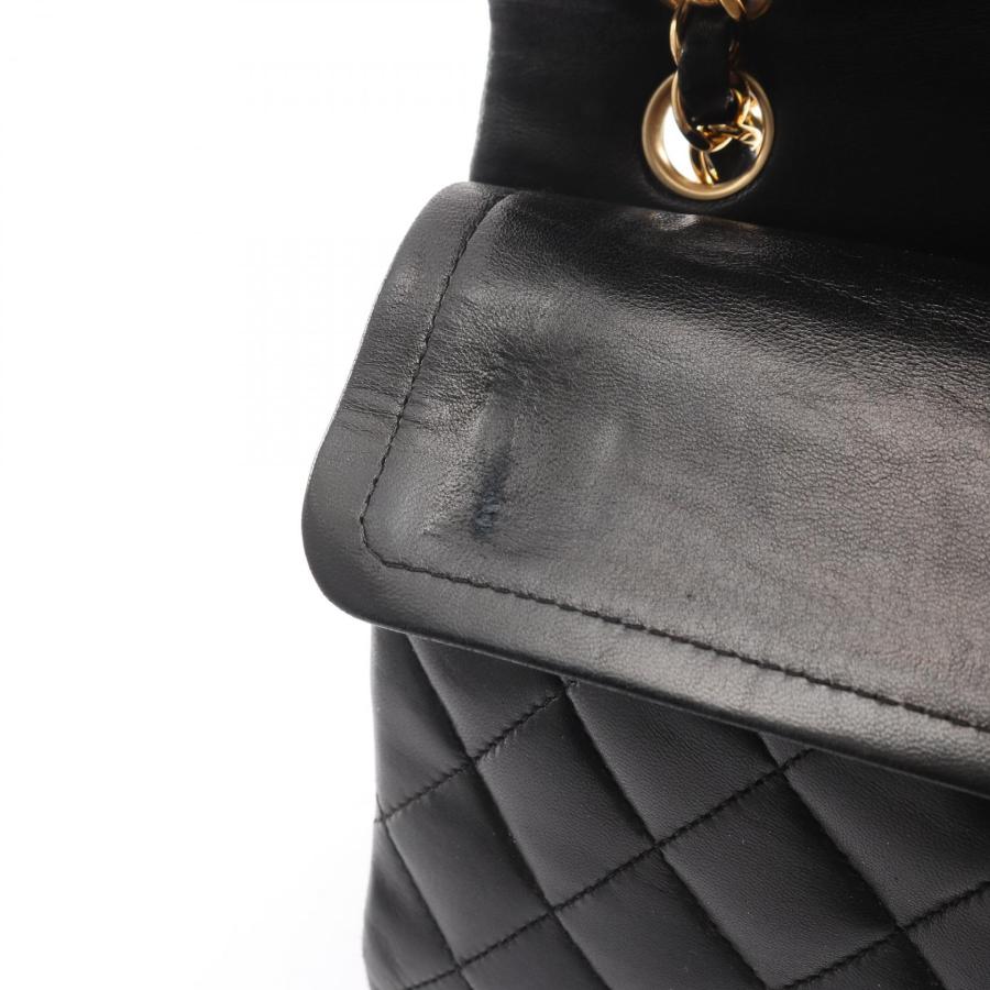 シャネル CHANEL マトラッセ Wフラップ ショルダーバッグ バッグ ラムスキン（羊革） レディース ブラック系 【中古】 CHANEL（シャネル） マトラッセ Wフラップ ブランドオフ ラムスキン