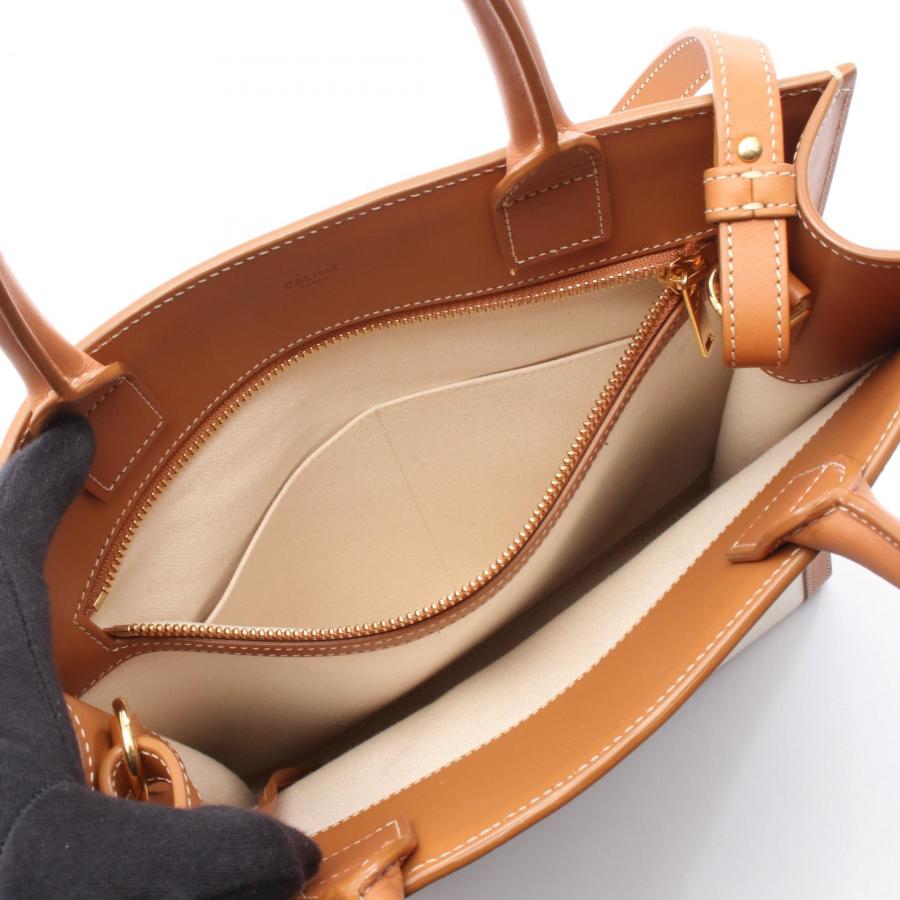 【美品】CELINE スモール バーティカルカバ　キャンバストート バッグ CELINE（セリーヌ） スモール バーティカル カバ ブランドオフ