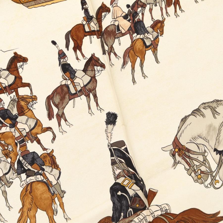 HERMES（エルメス） カレ90 MARINE ET CAVALERIE ブランドオフ シルク