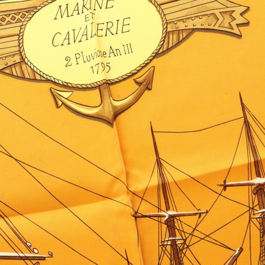 HERMES（エルメス） カレ90 MARINE ET CAVALERIE ブランドオフ シルク
