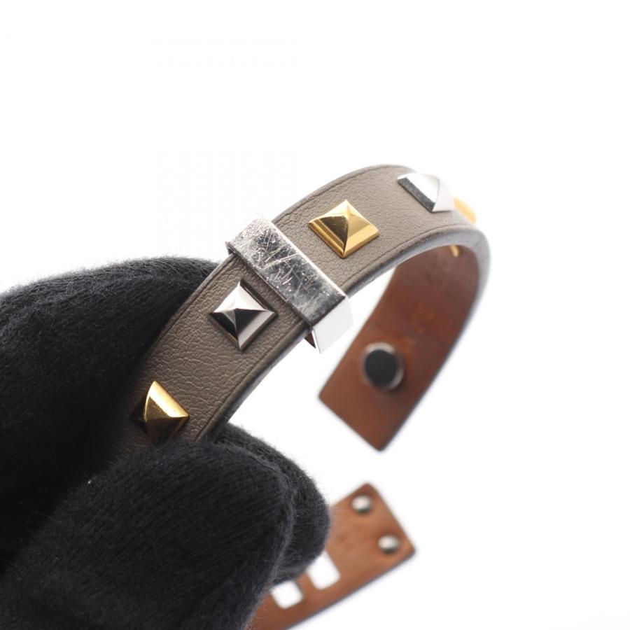 美品 HERMES エルメス ブレスレット ミニドッグ クルー カレ レザー HERMES（エルメス） ミニドッグ クルー ブランドオフ レザー