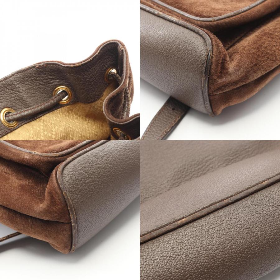 GUCCI（グッチ） バンブー ブランドオフ スウェード リュックサック