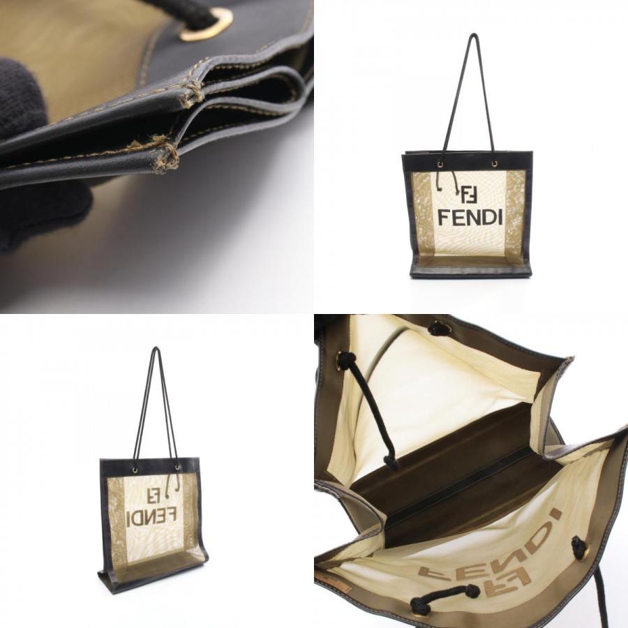 FENDI（フェンディ） 爆買 FFロゴ メッシュ ブランドオフ レザー
