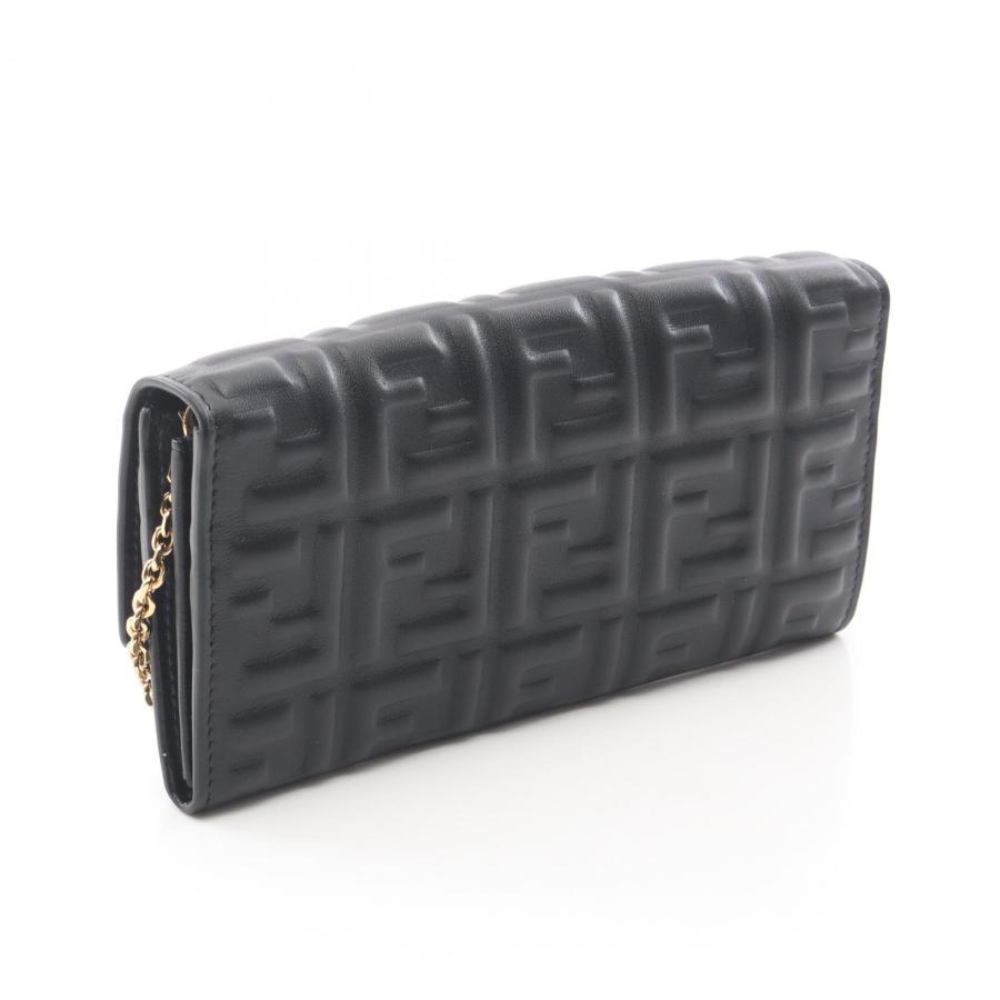 FENDI（フェンディ） バゲット ブランドオフ レザー ショルダーバッグ 