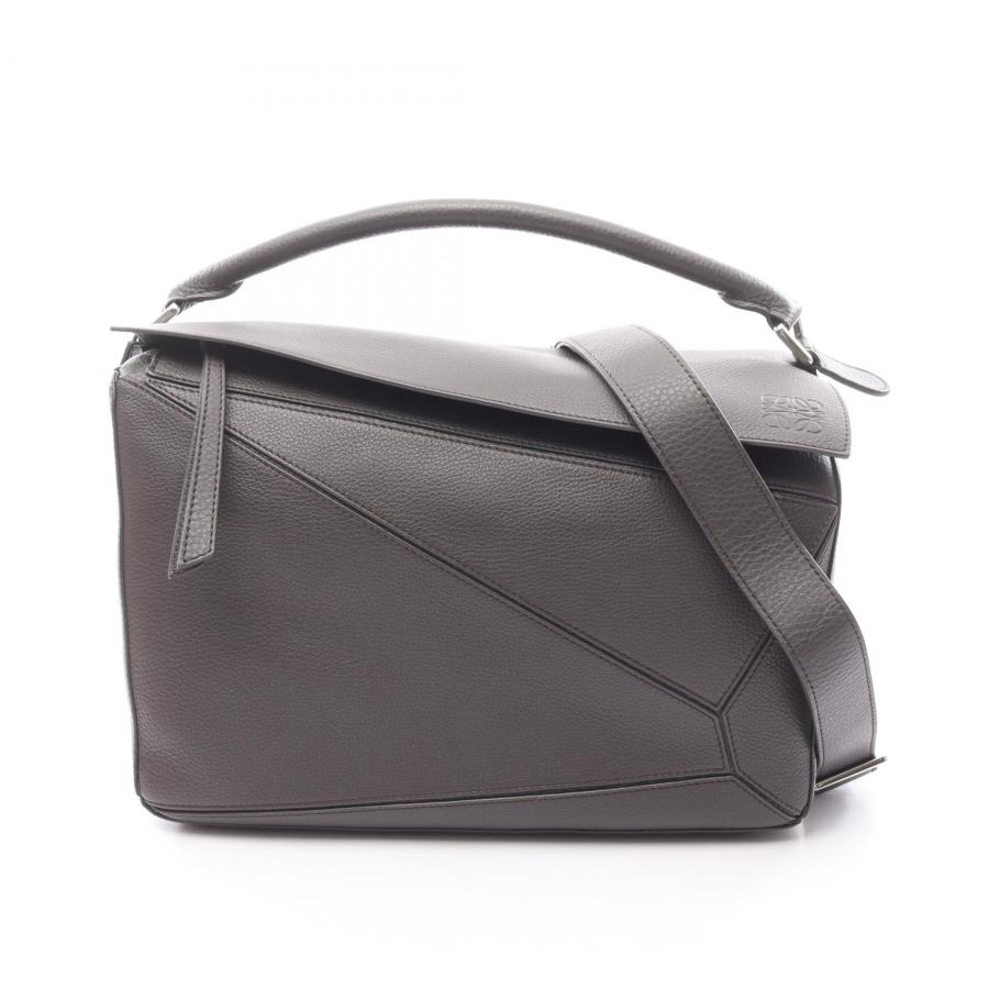 LOEWE PUZZLE パズルバッグ ラージ ハンドバッグ 極美品 LOEWE（ロエベ） PUZZLE パズルバッグ ラージ ブランドオフ レザー