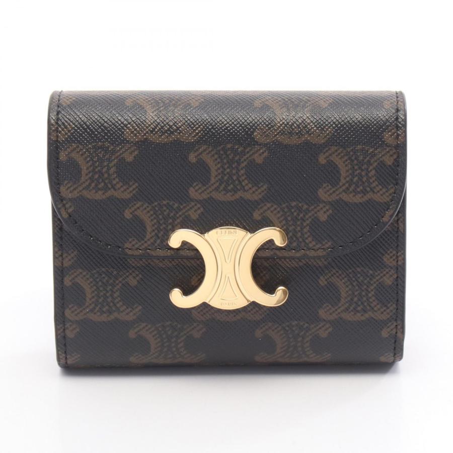 未使用✨CELINE セリーヌ トリオンフ スモールフォレット　三つ折り財布 CELINE（セリーヌ） 三つ折り財布(小銭入れあり) トリオンフ スモール