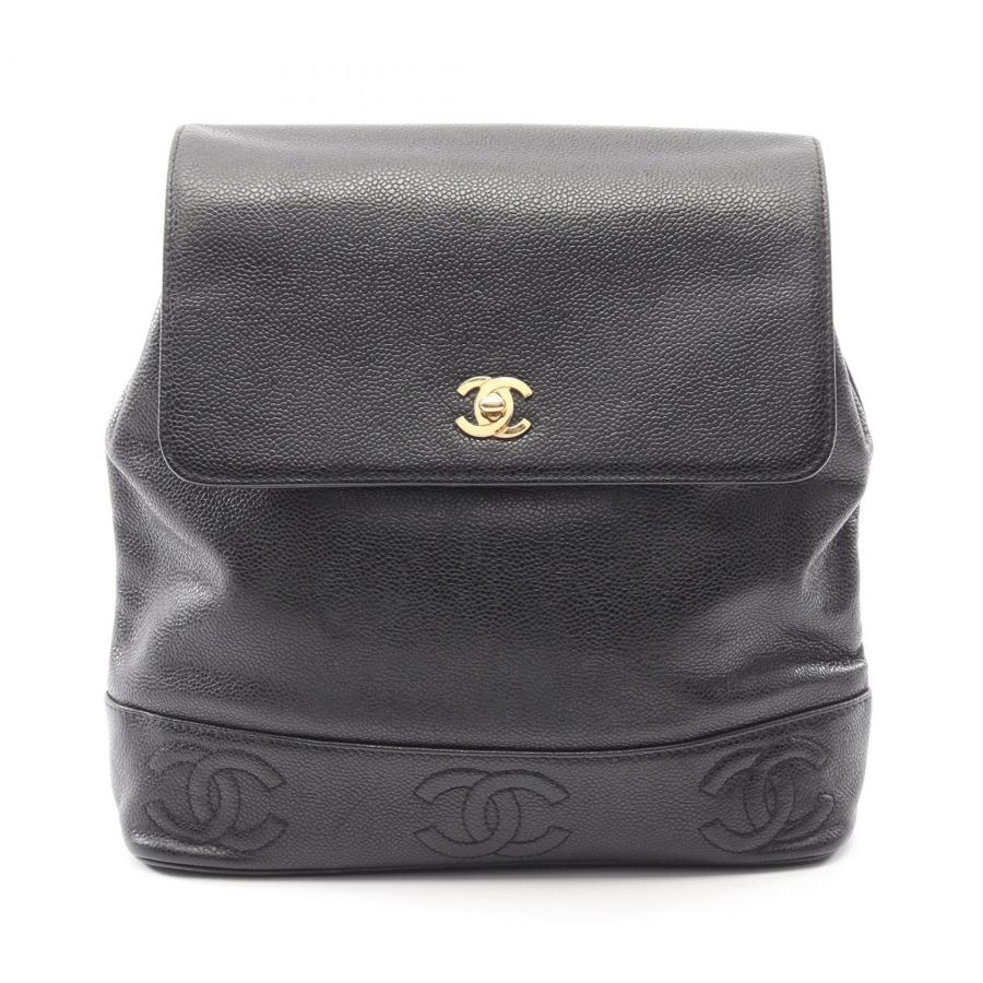 CHANEL（シャネル） トリプルココマーク ブランドオフ レザー リュック