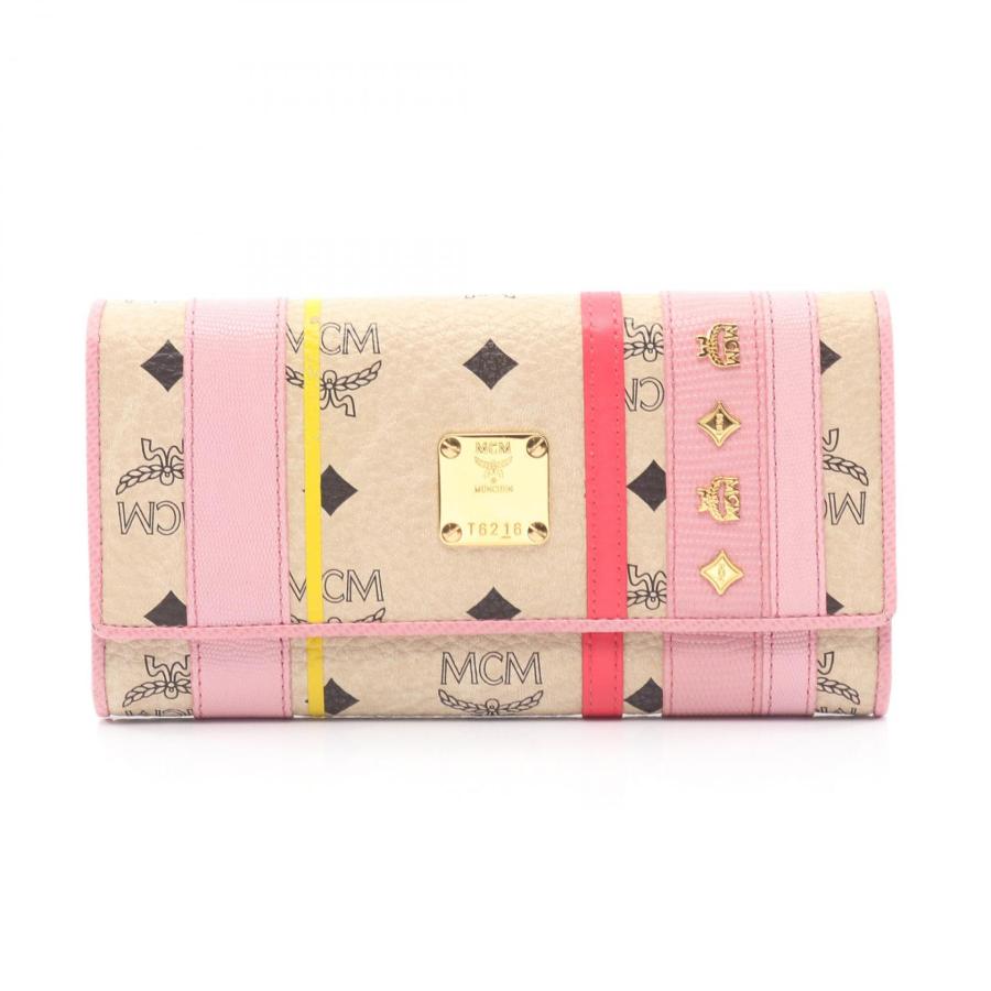 MCM（エムシーエム） ヴィセトス ブランドオフ レザー 二つ折り長財布