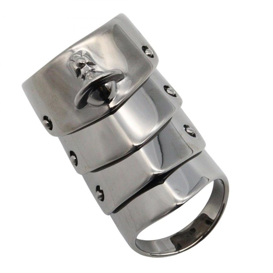 ヴィヴィアンウエストウッド アーマーリング ガンメタル ブランドオフ