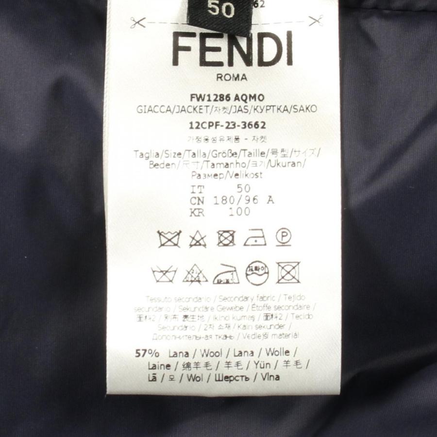 FENDI（フェンディ） FFエンボス シャツブルゾン ブランドオフ ウール